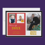 Graduation Party Red Photo Invitation invitations