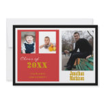 Graduation Party Red Photo Invitation