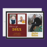 Graduation Party Rust Photo Invitation invitations