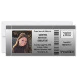 Graduation Party Ticket Invitations with Photo