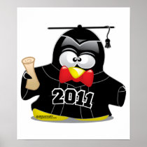 Graduation Penguin 2011 Print