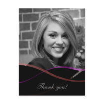 Graduation Photo Thank You Card : Custom Postcards