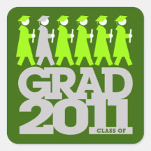 Graduation Processional 2011 Sticker Green
