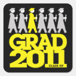 Graduation Processional 2011 Sticker Yellow