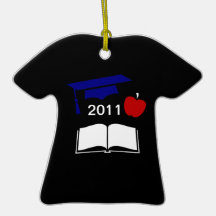 Graduation Red White and Blue Design Christmas Tree Ornament