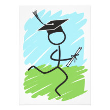 Graduation Runner Grad Party, Cross Country, Track Personalized Invite