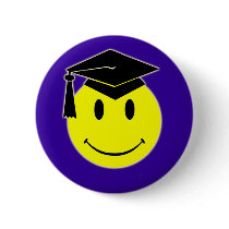 Graduation Smile Button