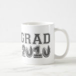 Graduation steel grey class year 2010 custom photo coffee mugs