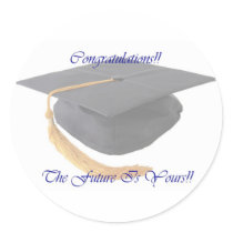 Graduation Round Sticker