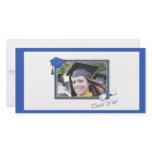 Graduation Thank You Blue photo cards