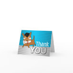 Graduation Thank You Card Dog Blue