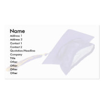 GraduationMortar, Name, Address 1, Address 2, C... Business Card Templates