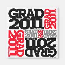 Graduations Class of 2011 Red Magnet Red Black