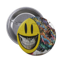Graff Smile Pinback Button