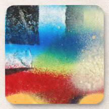 graffiti abstract paint background coasters