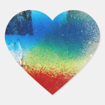 graffiti abstract paint background heart stickers