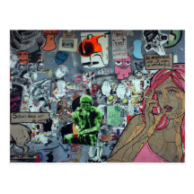 Graffiti, Berlin, Allemagne Cartes Postales
