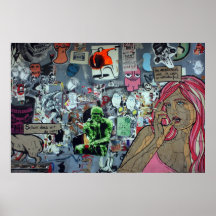 Graffiti, Berlin, Allemagne Poster
