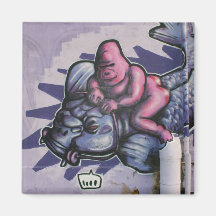 Graffiti, Berlin, Germany Magnet