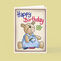 Graffiti Birthday Bear cards