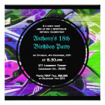Graffiti Birthday Invitation