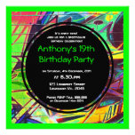 Graffiti Birthday Invitation