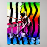 Graffiti de fracas de volée posters
