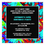 Graffiti Letters Birthday Invitation