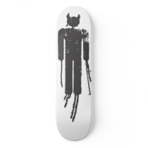 Graffiti man skateboards