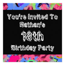 Graffiti ~ Party Custom Invites