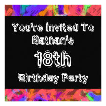Graffiti ~ Party Invitations