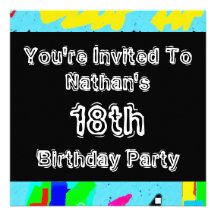 Graffiti ~ Party Personalized Invitations