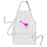 Graffiti Pink Guitar - Emo Alternative Grunge Rock Apron