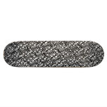 Graffiti Skateboard Black and White NY Outline Cap