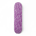 Graffiti Skateboard Purple & White NY Outline Cap
