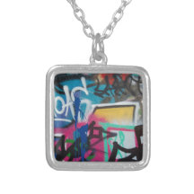 graffiti smudge background pendants