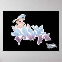 GRAFFITI SOLE CARTOON print/poster