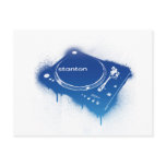 Graffiti Stanton STR8-150 - DJ Deck Turntable postcards
