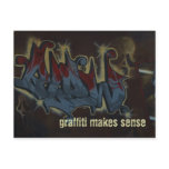 Graffiti street art - postcard template