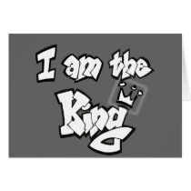 Graffiti Style "I am the King" with crown