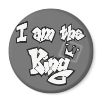 Graffiti Style "I am the King" with crown