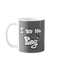 Graffiti Style "I am the King" with crown Mug