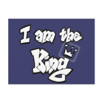 Graffiti Style "I am the King" with crown
