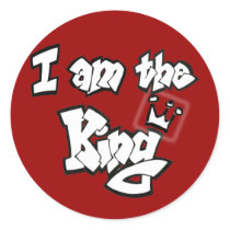 Graffiti Style "I am the King" with crown