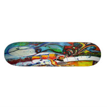 Graffiti urbain skateboards