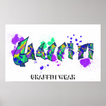 Graffiti Wear Poster