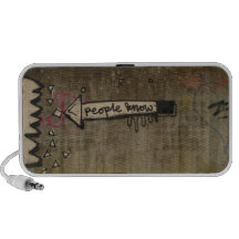 Grafitti "People know" Reise Speaker