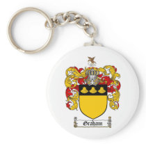 GRAHAM FAMILY CREST -  GRAHAM COAT OF ARMS KEYCHAIN