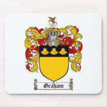GRAHAM FAMILY CREST -  GRAHAM COAT OF ARMS MOUSE MAT