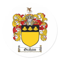 GRAHAM FAMILY CREST -  GRAHAM COAT OF ARMS STICKER